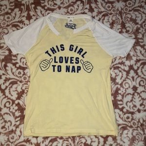 Yellow graphic tee by Pink